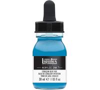 Liquitex Professional Encre Acrylique Flacon Avec Pipette 30 ml Bleu De Céruléum Imitation