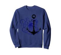 Encre Crake Ancre Tatouage mer Vacances Bleu Cool Sweatshirt
