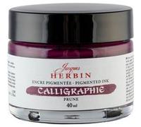 Encre de calligraphie pigmentée - Prune - Jacques Herbin - Flacon 40ml