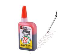 Encre de recharge pour marqueur permanent - Super fluide, peinture à base d'huile pour travail du bois, teinture multicolore imperméable avec pointe facile à compte-gouttes, fournitures d'artisanat