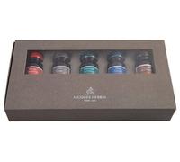 Encre pailletée dorée, référence 1670, format 5 x 10 ml, couleurs assorties