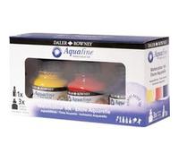 Encres aquarelle - 3 flacons 29,5ml + 1 marqueur - Couleurs primaires - Daler Rowney