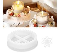 Encuryna Moules en silicone pour couronne de l'Avent, calendrier de l'Avent, compte à rebours et calendrier, bougeoirs, moule en silicone pour Pâques, l'Aïd, Halloween, Noël