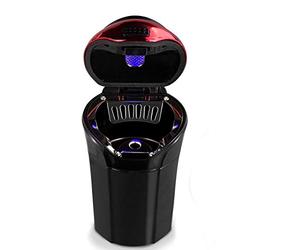 ENDARK Cendrier Oiture Avec Allume Détachable et LED Bleue | Cendrier de Voiture Avec Couvercle Amovible Pour Voiture, Maison, Bureau et Voyage. Facile à Nettoyer. Indicateur Lumineux