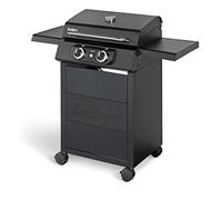 Enders® Barbecue électrique eCRAVE 2, avec grille en fonte, chariot de barbecue avec beaucoup d'espace de rangement, système de nettoyage Simple Clean ™, 2 éléments chauffants puissants, hotte de