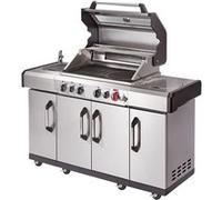 ENDERS - Barbecue Kansas II Pro 4 SIK Profi Turbo - 4 brûleurs dont 1 Turbo Zone - 1 brûleur arrière infrarouge G