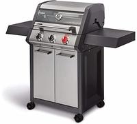 ENDERS - Barbecue Monroe Pro X3S Turbo - 3 brûleurs dont 1 Turbo Zone - 2 tablettes - Couvercle avec fenêtre - 11,2 kW