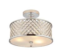 Endon plafonnier Hudson rond - Gris