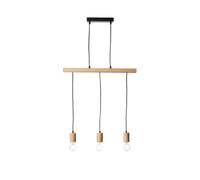 Endon Suspension Sven - Noir Mat/Bois Naturel