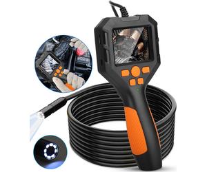 Endoscope à main HD 1080P écran Ips 2.8-inch 8mm Caméra d'inspection Endoscope industriel pour réparation automobile noir