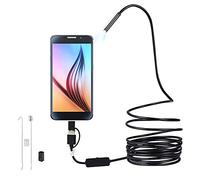 Endoscope Android 3 en 1 Étanche IP67 USB Caméra d'Inspection avec LED Câble Serpent Dur pour Appareil Tablette Smartphone (5m)