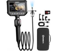 Endoscope articulé bidirectionnel KAIWEETS KBA01 Caméra rotative à 210° 8 lumières LED Écran 4,3 pouces 1920*1080P IP67 étanche Noir G