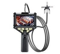 Endoscope articulé, endoscope industriel bidirectionnel à 360 ° de 4,5", caméra serpent avec LED réglable d'inspection vidéo Haute résolution, faible erreur(6.2MM 4.5 INCH)