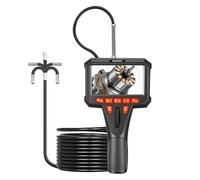 Endoscope articulé, endoscope industriel bidirectionnel à 360 ° de 4,5", caméra serpent avec LED réglable d'inspection vidéo Haute résolution, faible erreur(Single lens 3.9mm)
