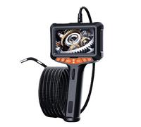 Endoscope articulé, endoscope industriel bidirectionnel à 360 ° de 4,5", caméra serpent avec LED réglable d'inspection vidéo Contrôle fluide(6.5mm 5 inch)