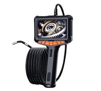 Endoscope articulé, endoscope industriel bidirectionnel à 360 ° de 4,5", caméra serpent avec LED réglable d'inspection vidéo Haute résolution, faible erreur(8.5MM 5 INCH)