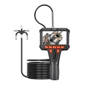Endoscope articulé, endoscope industriel bidirectionnel à 360 ° de 4,5", caméra serpent avec LED réglable d'inspection vidéo Contrôle fluide(Single lens 6.2mm)