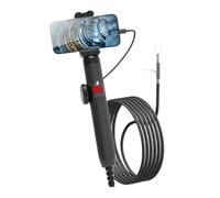 Endoscope, Caméra Endoscopique Rotative À 360 Degrés De 3,9 Mm avec Lumière, Sonde Étanche, Endoscope for Téléphone Portable,pour l'automobile, Le CVC et la mécanique