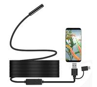 Endoscope, Ihong Android OTG 5 m étanche Serpent vidéo HD Caméra d'inspection endoscope avec 6 lumières LED cble de sécurité Convient pour Samsung Galaxy/Sony/Nexus Smartphone Android et ordinateur