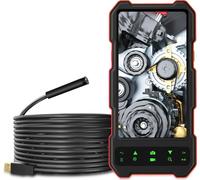Endoscope industriel 1080P avec écran couleur IPS de 4,5 pouces Caméra serpent IP67 étanche Caméra d'inspection 2 millions de pixels avec emplacement pour carte TF pour les canalisations domestiques