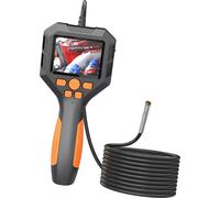 Endoscope industriel 1080P Borescope numérique IP68 étanche Caméra serpent Caméra électronique Caméra d'inspection portable avec écran IPS 2,8 pouces avec lumière LED pour l'inspection des pipelines e