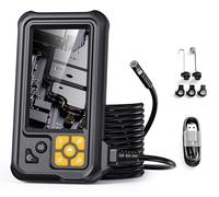 Endoscope industriel avec éclairage, double objectif 8 mm, caméra endoscopique HD 1080P, écran LCD 4,3 pouces, étanche IP67, pour l'inspection des canalisations d'égouts,