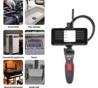 Endoscope industriel WiFi 1080P HD Endoscope numérique IP67 Caméra d'inspection vidéo étanche Serpent semi-rigide de 2,78 pieds avec éclairage pour l'inspection de