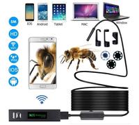 Endoscope Sans Fil WiFi 1200 P Caméra D' inspection 2.0 Megapixels HD Serpent Caméra Pour Android IOS Smartphone Avec 5 M de fil