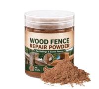 Enduit à Bois Poudre de Rebouchage Universelle pour Clôture en Bois 100 ml | Poudre de Remplissage pour Fissures sur Clôture Rayures Fissures Trous Portail Rambarde Terrasse Porche