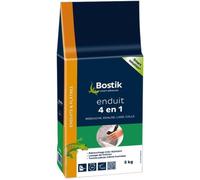Bostik Enduit Multi Usage Poudre 4 en 1, Rebouche, Egalise, Lisse et Colle, Blanc, Sac de 5kg