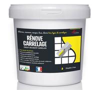 Enduit carrelage salle de bain cuisine mural et sol recouvre et rénove faïence masquage - RENOVE CARRELAGE Albatre Offre Spéciale : 5 x 20KG