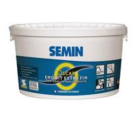 SEMIN OSCAR Enduit de Finition Extra Fin en Pâte 5 kg - Prêt à l'Emploi - Intérieur & Extérieur - Lissage Ultra Fin Murs et Plafonds - Idéal Pièces Humides - Peinture & Papier Peint