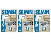 Enduit de Finition Semin F, Intérieur, Poudre, Sac de 25 kg (lot de 3)