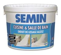 Enduit de finition - SEMIN - Lissage - 5 kg - Haute résistance à l'humidité - Prêt à l'emploi