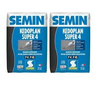 Enduit de Ragréage Autolissant Kedoplan 4 Semin, Sol Intérieur et extérieur, sac de 25 kg, lot de 2