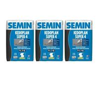 Enduit de Ragréage Autolissant Kedoplan 4 Semin, Sol Intérieur, sac de 25 kg, lot de 3
