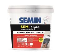 Enduit de Rebouchage Allégé pour Trous et Fissures Importants, Sem-Light Semin, Intérieur, Seau de 10 L