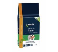 Bostik Enduit Multi Usage Poudre 4 en 1, Rebouche, Egalise, Lisse et Colle, Blanc, Sac de 5kg