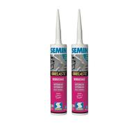 Enduit de Rebouchage Élastique Fibrelastic à Base de Fibre de Verre pour Fissures Vivantes, Int-Ext, Cartouche 310 ml (lot de 2)