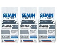 Enduit de Rebouchage Extérieur - Semin - Réparation, Lissage & Rebouchage - Haute Adhérence - Blanc - Sac de 5 kg (Lot de 3)