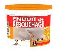 Enduit de Rebouchage Pate 8kg - Réparation Rapide de Fissures et Trous - Application Facile et Précise - Usage Intérieur