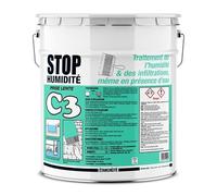 Enduit d'étanchéité, enduit de cuvelage, murs, maçonnerie, sous-sols, bassins, piscines, cuves, anti-infiltrations, C3 - PROCOM 5 Kg Gris