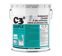 Enduit d'étanchéité souple pour piscine, bassin, cuve 17,5 Kg Gris
