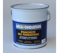 Enduit Fondation Bitumineux - Étanchéité Mur Enterré et Soubassement - Goudron Liquide Haute Résistance - Protège contre Humidité et Infiltrations Sol - 5 kg Noir - ARCANE INDUSTRIES