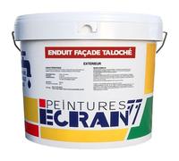 Enduit façade taloché hydrofuge, extérieur, prêt à l'emploi ECRAN 77 25 Kg Gris Islande (RAL 7044)