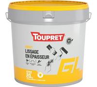 Enduit Lissage Pâte Toupret Lissage épais, Prêt à L'emploi, Forte Adhérence - Toupret Sa