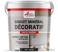 Enduit Minéral Décoratif Aspect Béton Mur et Sol 10 kg Cacao