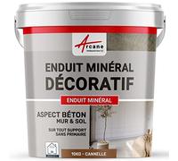 Enduit Minéral Décoratif Aspect Béton Mur et Sol 10 kg Cannelle
