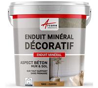 Enduit Minéral Décoratif Aspect Béton Mur et Sol 10 kg Cuivre