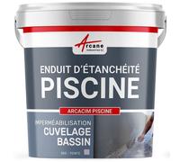 Enduit de Cuvelage - Enduit Hydrofuge pour étanchéité Piscine et bassin ARCACIM PISCINE Gris 5 Kg